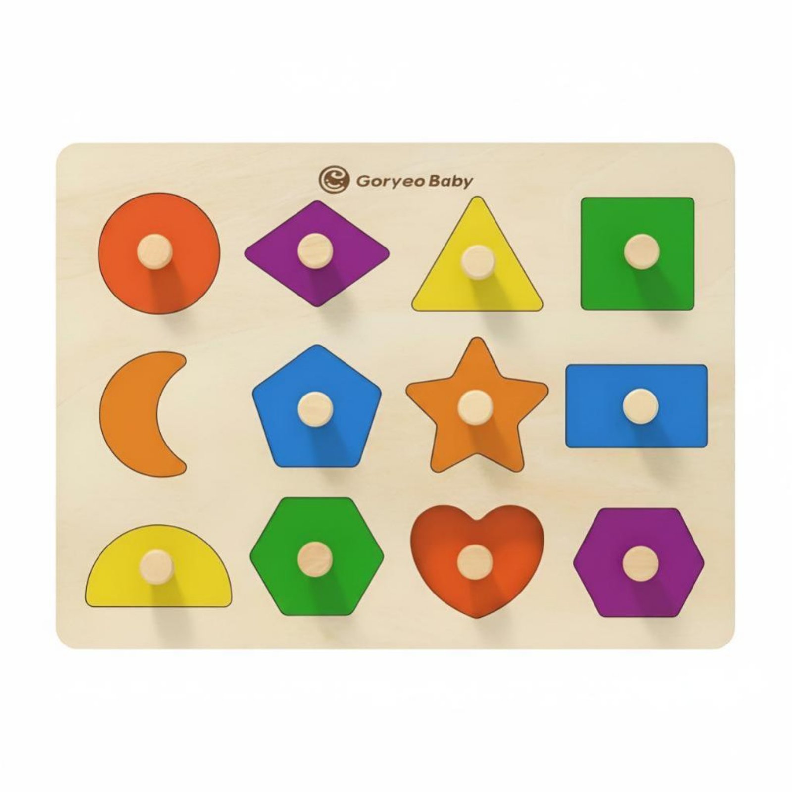 Kids Education In Us - Number Game Board, Wooden Shape Toy,