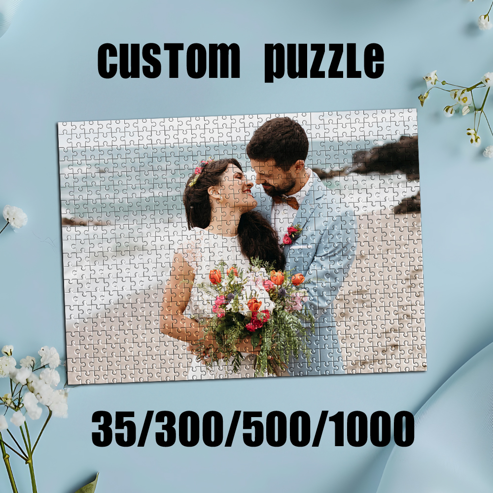 Kids Education Yes - 35/300/500/1000pcs Personalized Custom Photo Puzzle Wedding