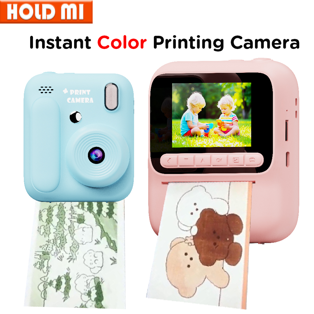 Kids Educational Game 3 - Kids Instant Color Printing Camera 1080P