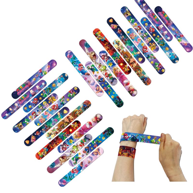 Kid Educational - Super Mario PVC Slap Bracelets Kids