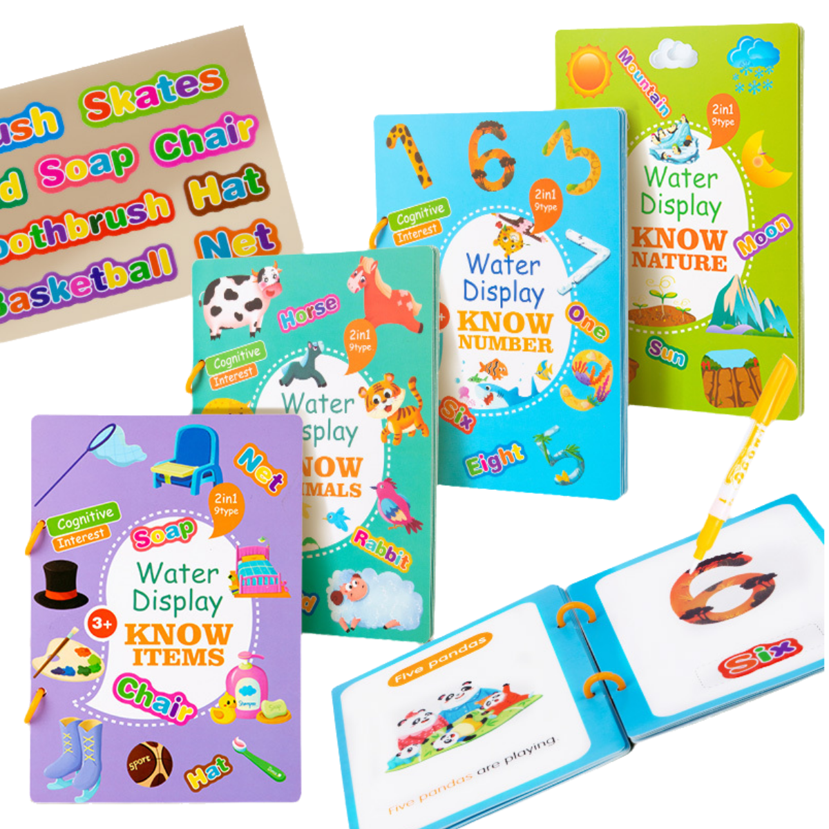 Kids Educational Workbooks - Children Early Education Toys Magical Book