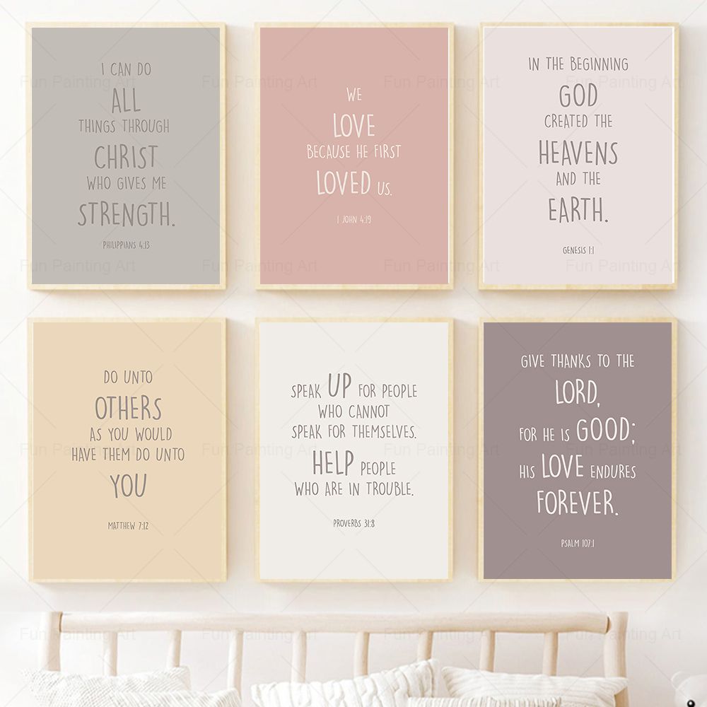 Kids Bible Verse Quotes Prints - Kids Education Quotes บทวิจารณ์และราคา