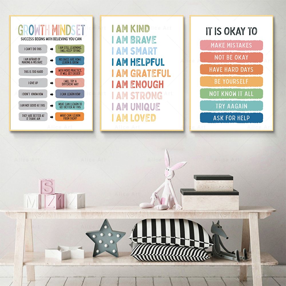 Affirmation for Kids Room Post - Kids Education Quotes บทวิจารณ์และราคา