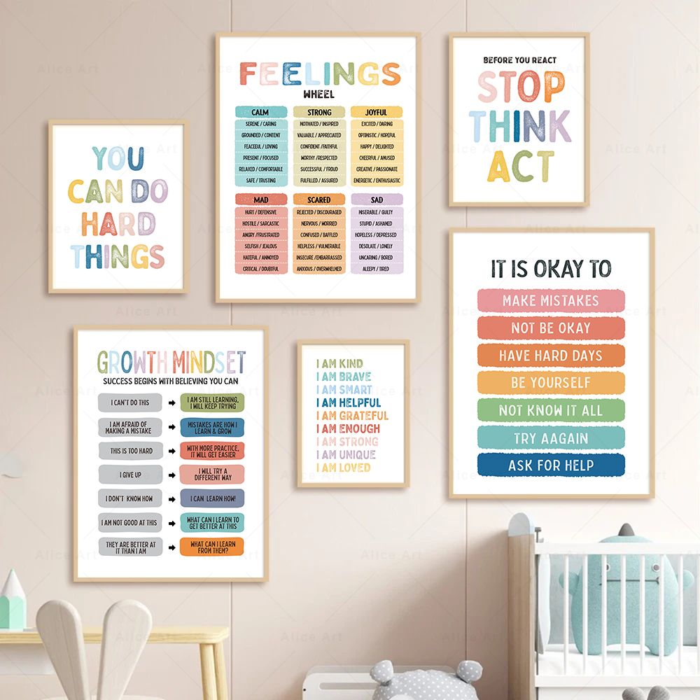 Affirmation for Kids Room Post - Kids Education Quotes บทวิจารณ์และราคา