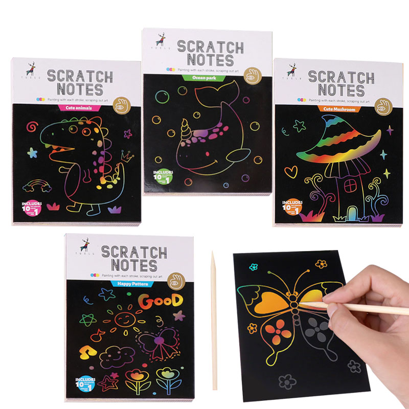 Cartoon Dazzling Colorful Scra - Kids Educational Workbooks บทวิจารณ์และราคา