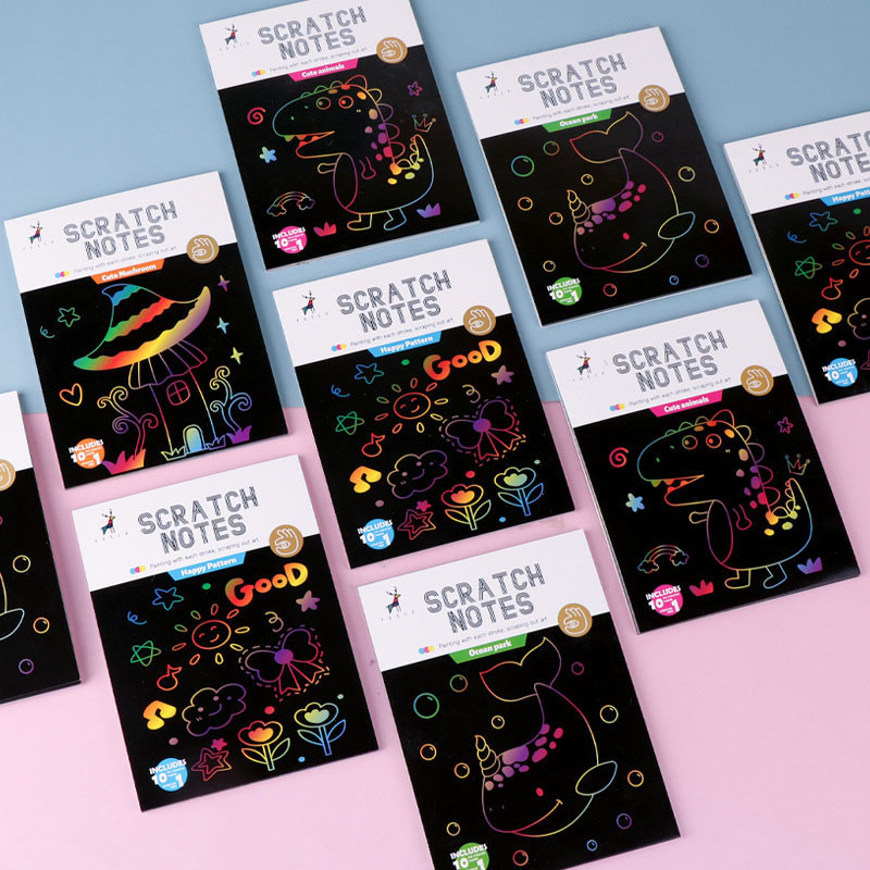 Cartoon Dazzling Colorful Scra - Kids Educational Workbooks บทวิจารณ์และราคา