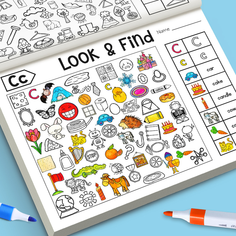 Kids Finding Item Fun Coloring - Kids Education Book บทวิจารณ์และราคา