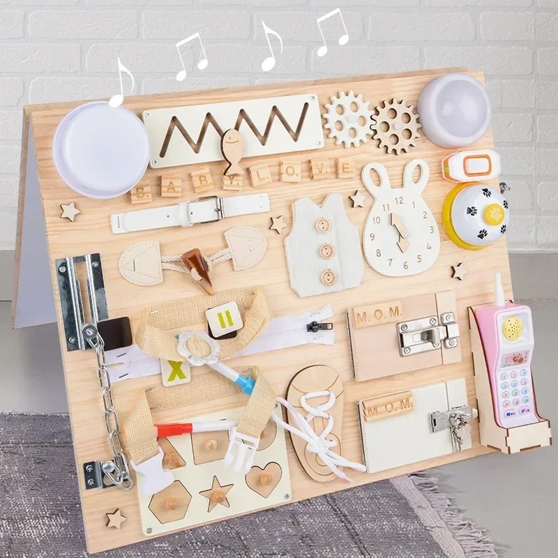 1 piece DIY Montessori Busy Bo - Kids Educational Box บทวิจารณ์และราคา