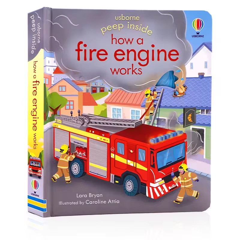 Usborne Peep Inside How A Fire - Kids Education In Us บทวิจารณ์และราคา