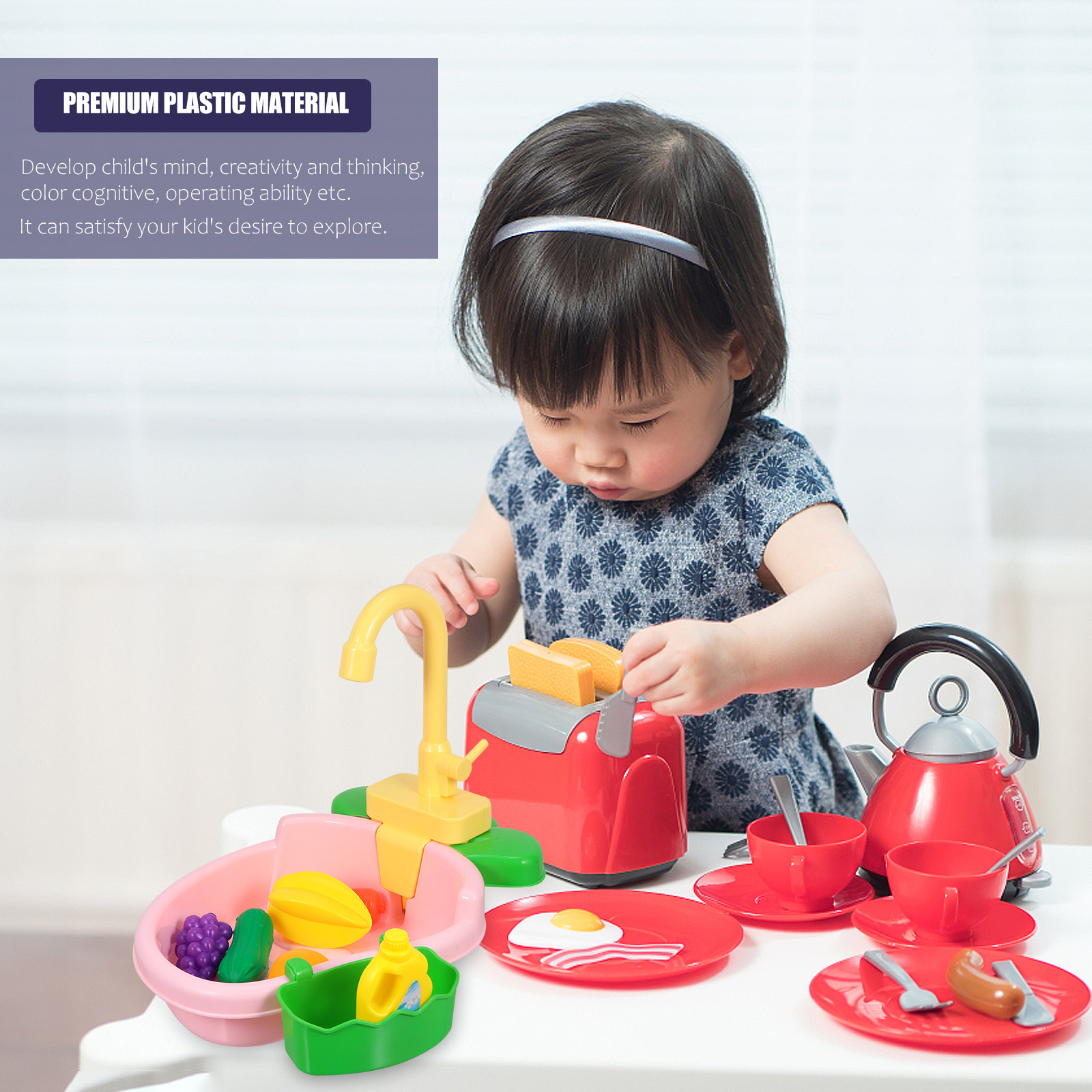 1Set Dishpan Kitchenware Simul - Kids Education Channel บทวิจารณ์และราคา