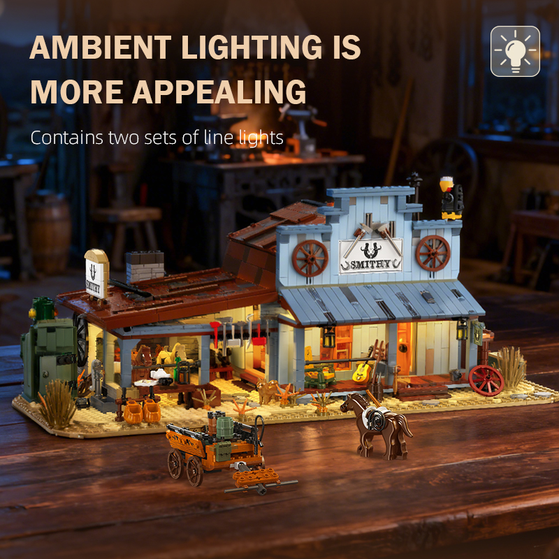 2718PCS Retro Blacksmith Shop  - Kids Education Yes บทวิจารณ์และราคา