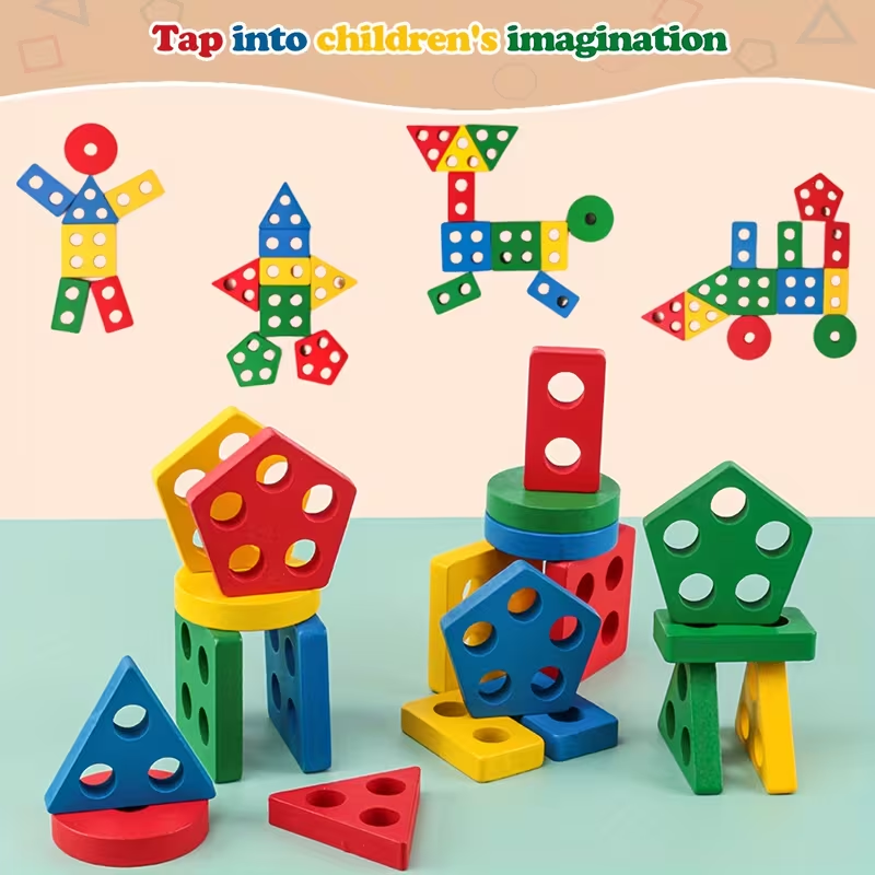 Montessori Wooden Games Baby T - Kids Educational Game 3 บทวิจารณ์และราคา