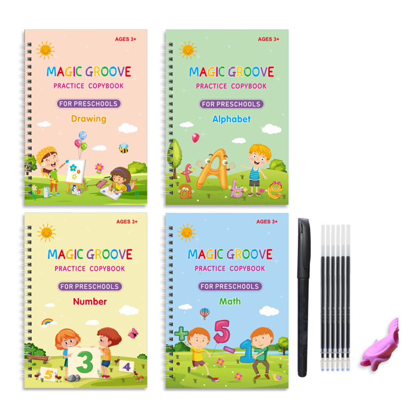 Reusable Magic Copybook Drawin - Kids Educational Workbooks บทวิจารณ์และราคา