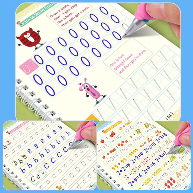 Reusable Magic Copybook Drawin - Kids Educational Workbooks บทวิจารณ์และราคา