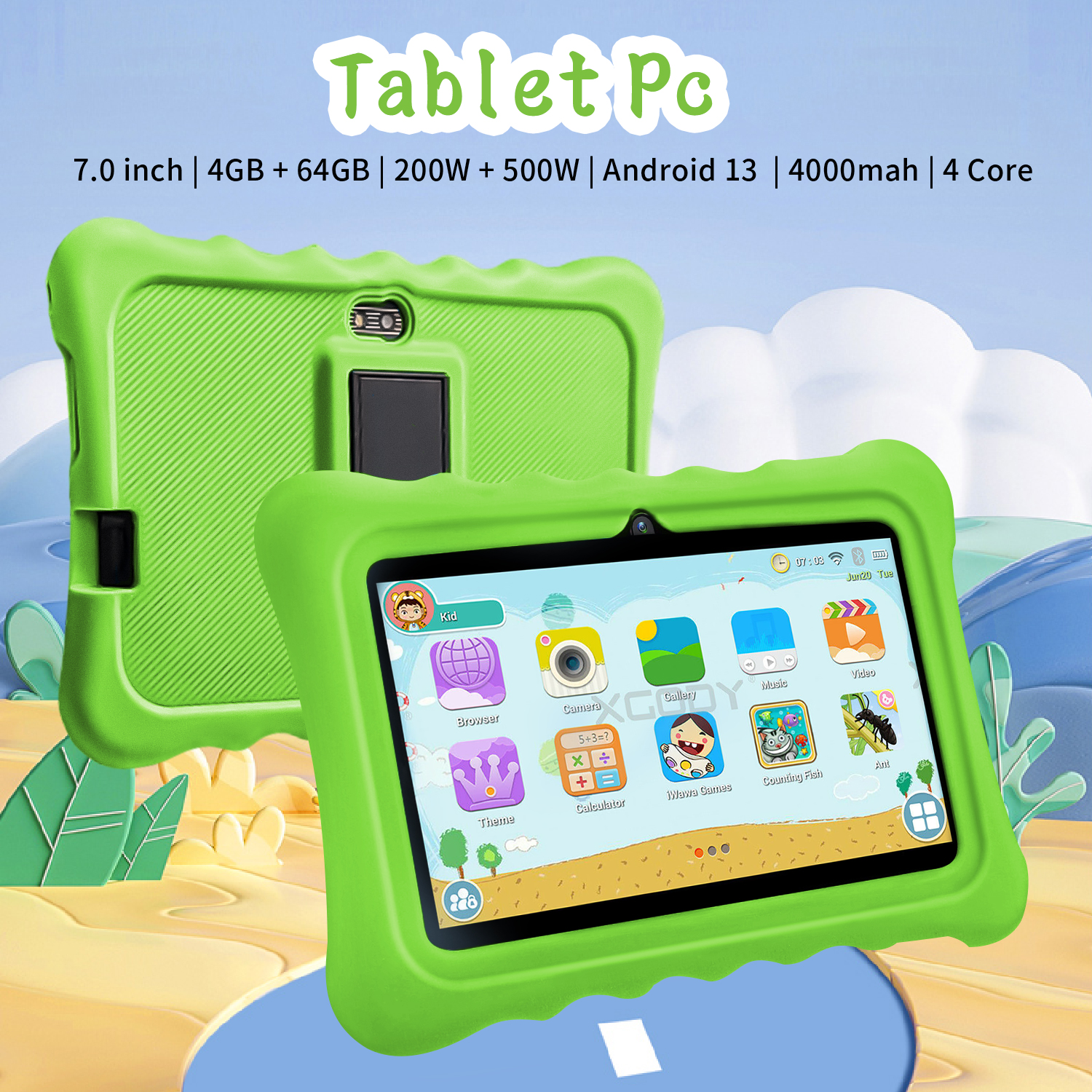7 Inch Kids Tablet Quad Core 4 - Kids Education Tablets บทวิจารณ์และราคา