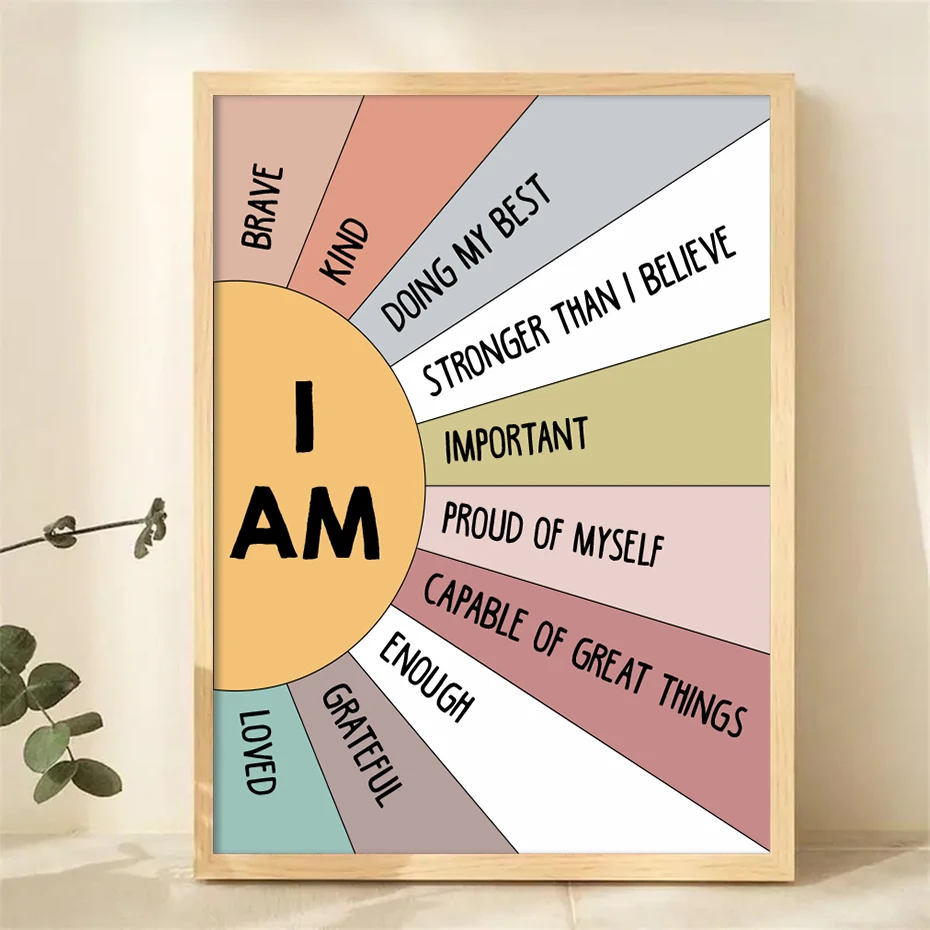 1PCS Educational Sun Colorful  - Kids Education Quotes บทวิจารณ์และราคา
