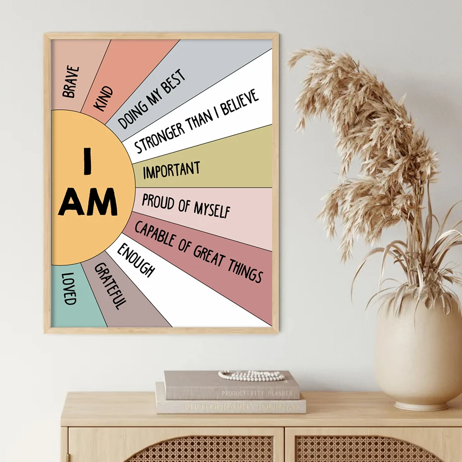 1PCS Educational Sun Colorful  - Kids Education Quotes บทวิจารณ์และราคา