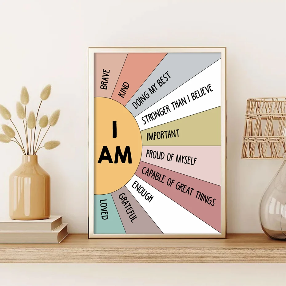 1PCS Educational Sun Colorful  - Kids Education Quotes บทวิจารณ์และราคา