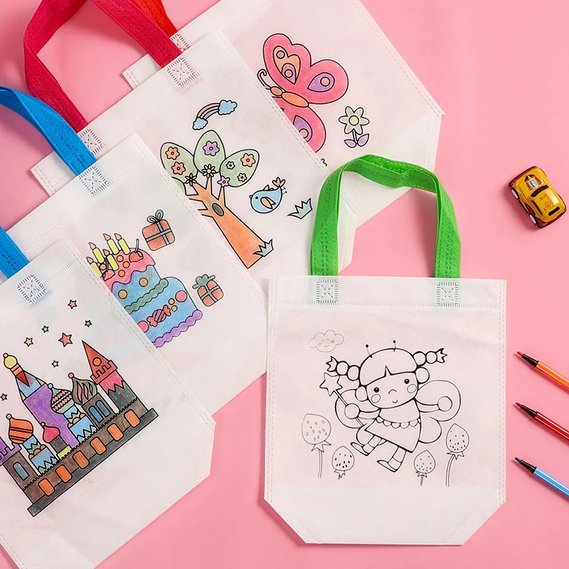 1-10pcs Sets DIY Graffiti Bag  - Kids Educational Workbooks บทวิจารณ์และราคา