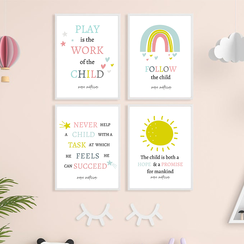 Play is the Work of A Child Qu - Kids Education Quotes บทวิจารณ์และราคา