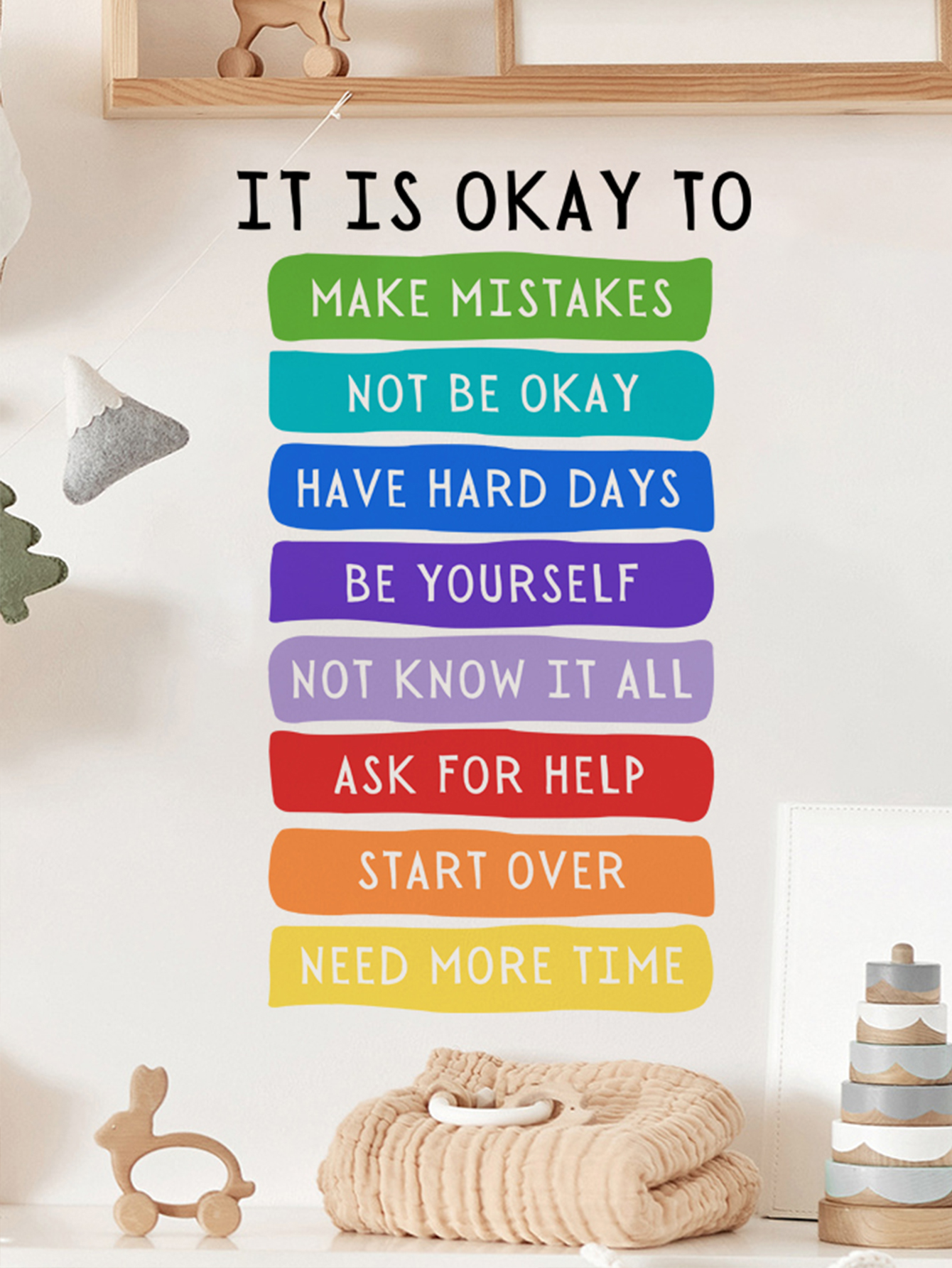 It's Okay to Not be Okay Poste - Kids Education Quotes บทวิจารณ์และราคา