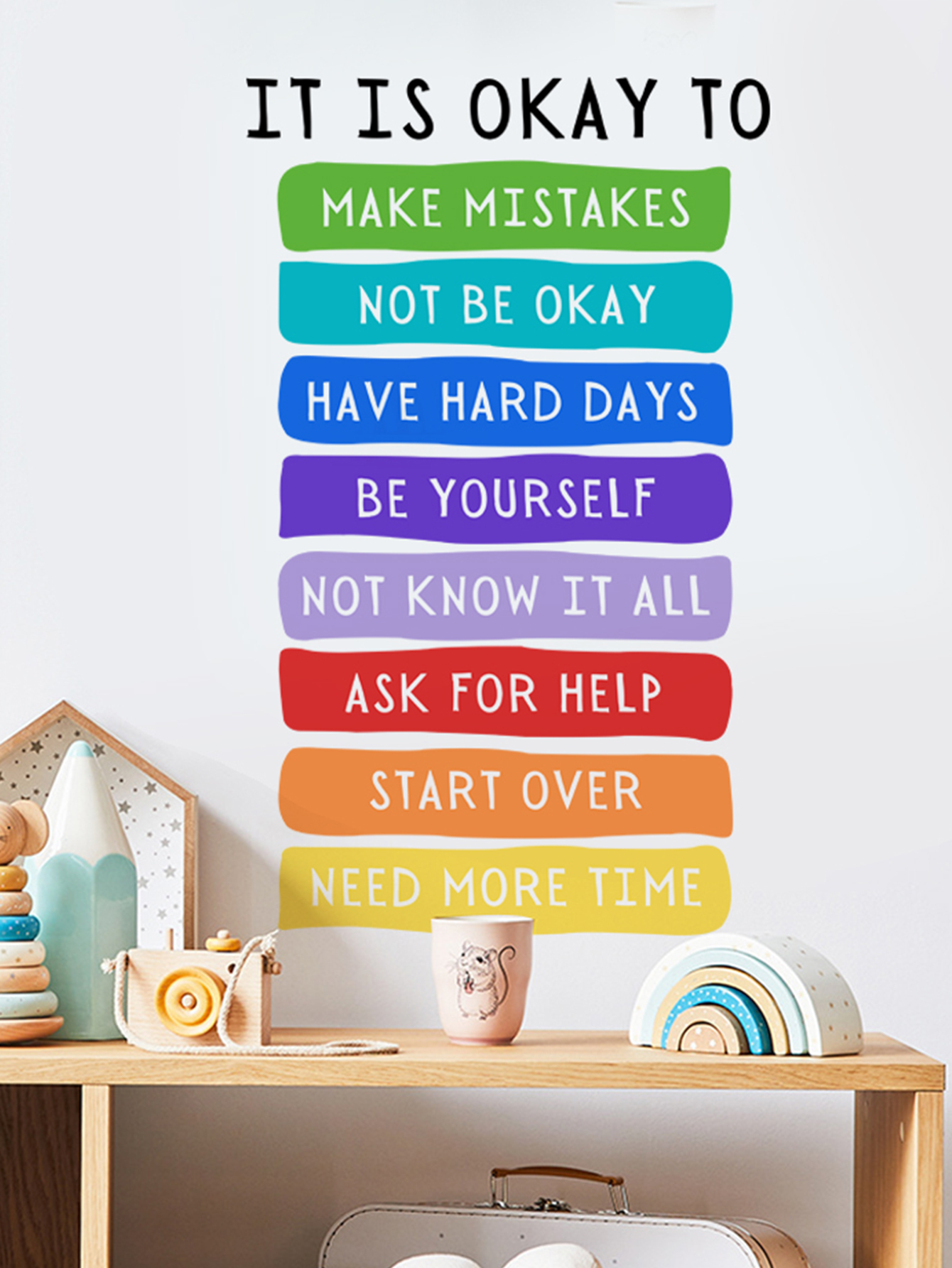 It's Okay to Not be Okay Poste - Kids Education Quotes บทวิจารณ์และราคา