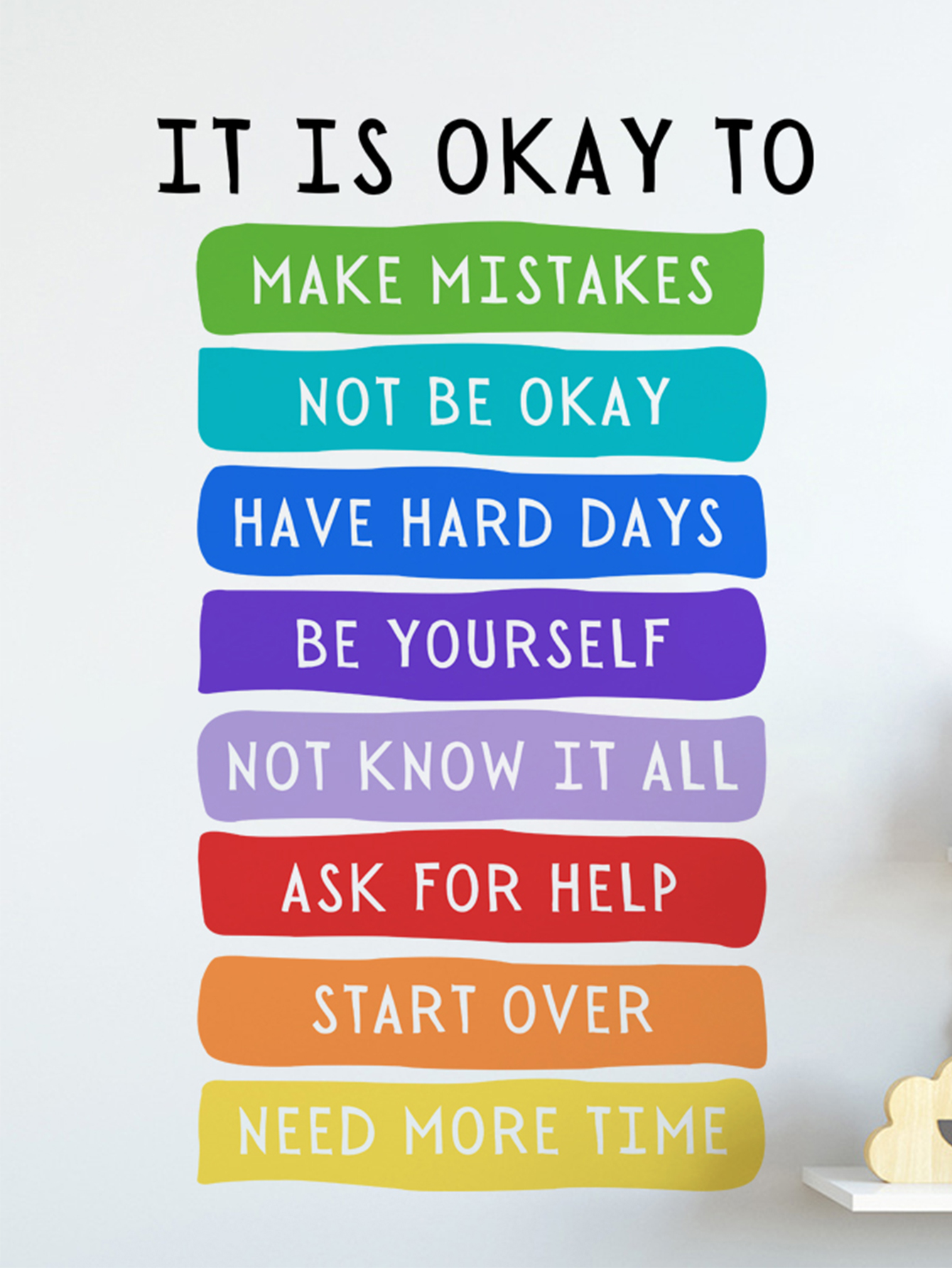 It's Okay to Not be Okay Poste - Kids Education Quotes บทวิจารณ์และราคา