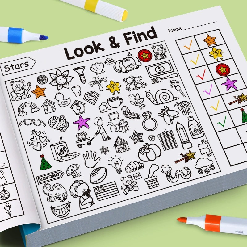 Look And Find Coloring Book fo - Kids Education In Us บทวิจารณ์และราคา