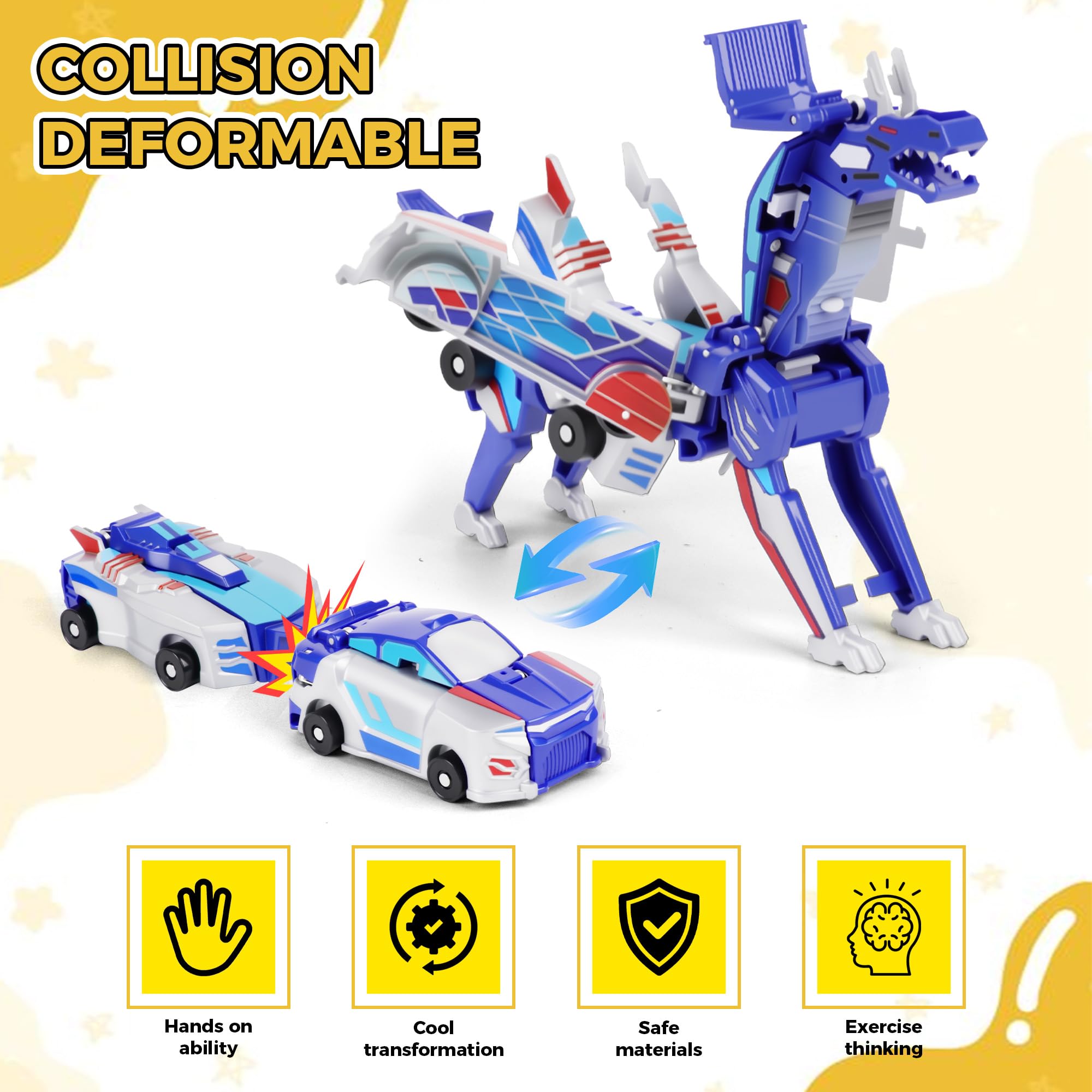 Magnetic 2-in-1 Collision Tran - Kids Education Yes บทวิจารณ์และราคา