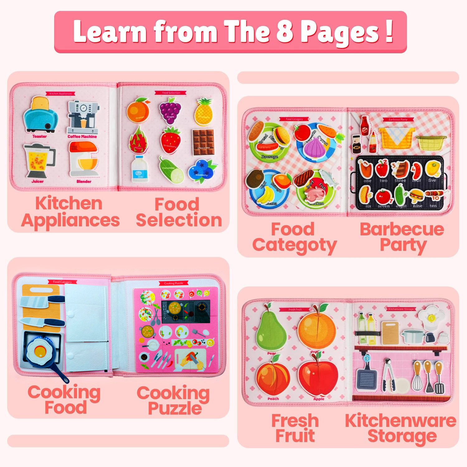 Toddler Busy Board Montessori  - Kids Education Book บทวิจารณ์และราคา
