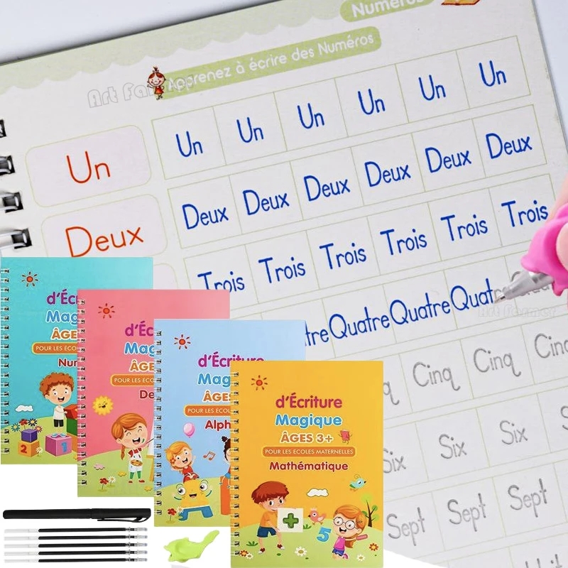 Magic French Copy Book Groove  - Kids Educational Workbooks บทวิจารณ์และราคา