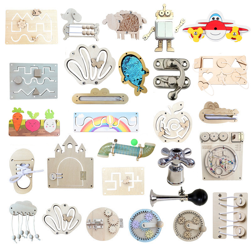 Kids Busy Board DIY Accessorie - Kids Educational Game 3 บทวิจารณ์และราคา