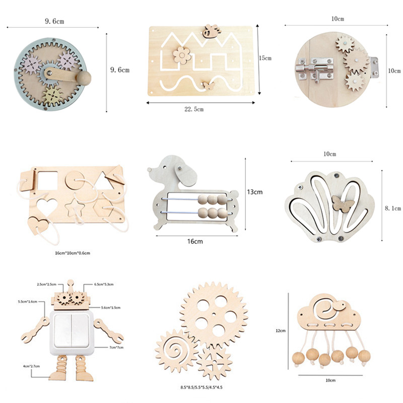 Kids Busy Board DIY Accessorie - Kids Educational Game 3 บทวิจารณ์และราคา