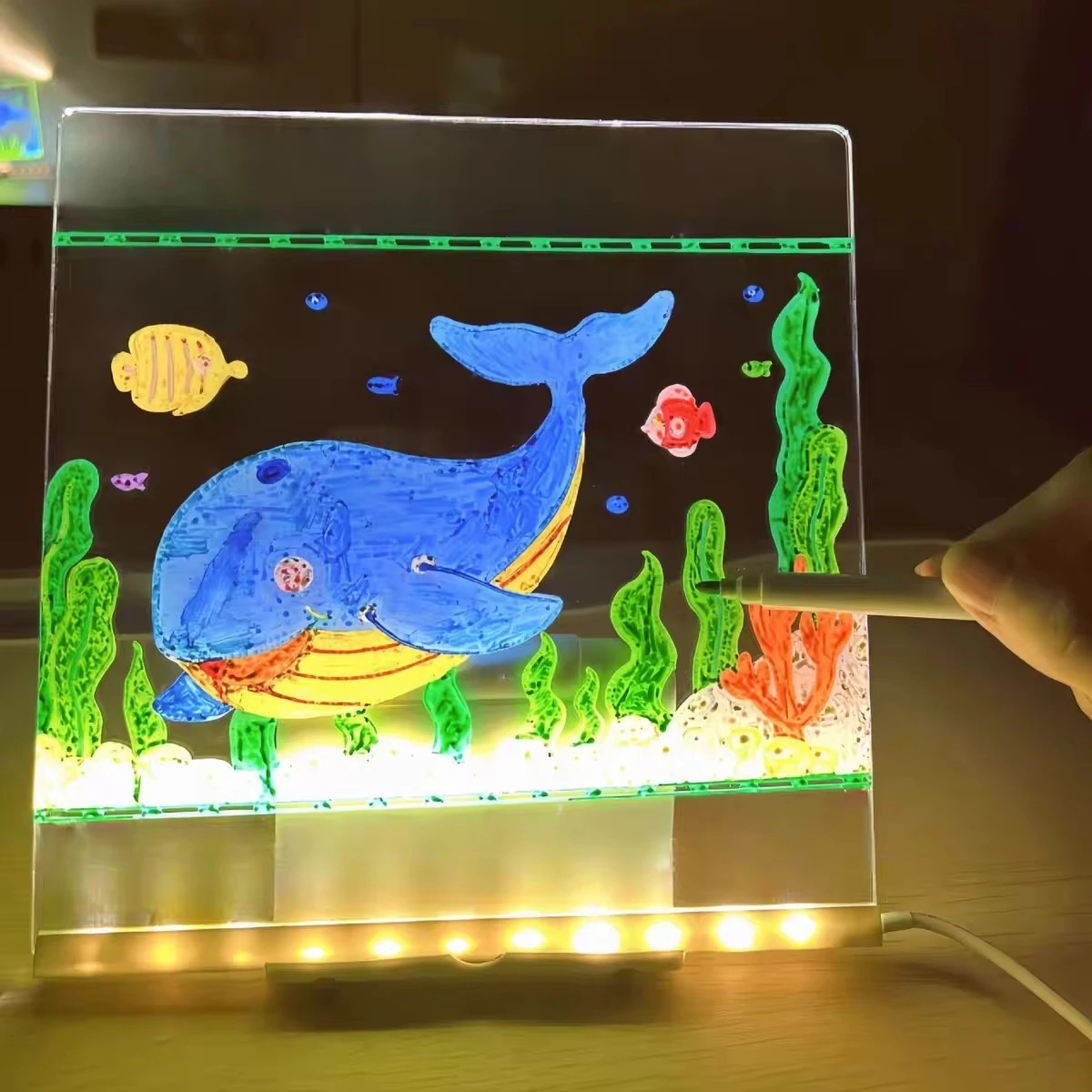 Magic Glow Kids Drawing Board: - Kids Education Tablets บทวิจารณ์และราคา