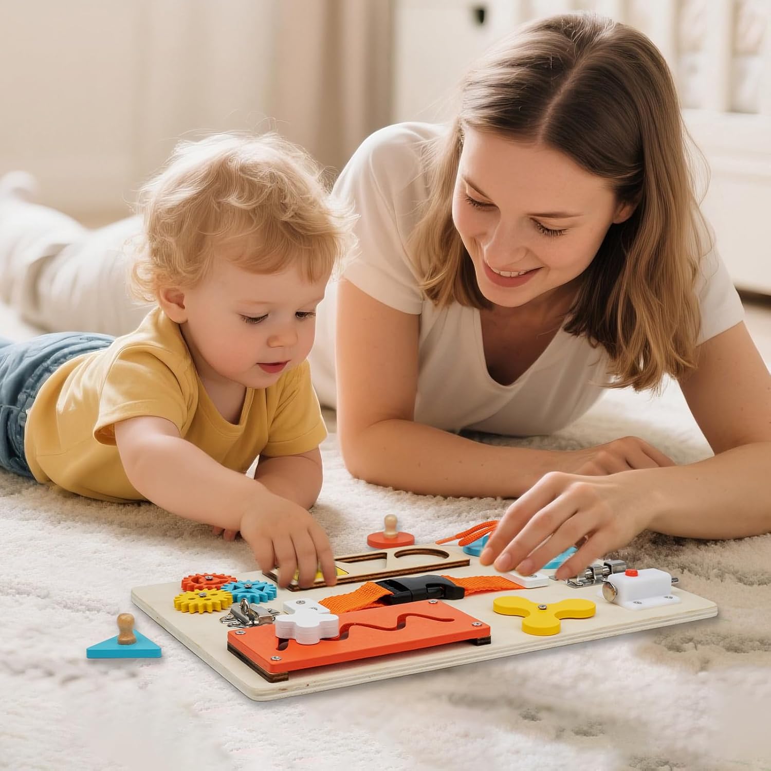Montessori Busy Board for Todd - Kids Educational Box บทวิจารณ์และราคา