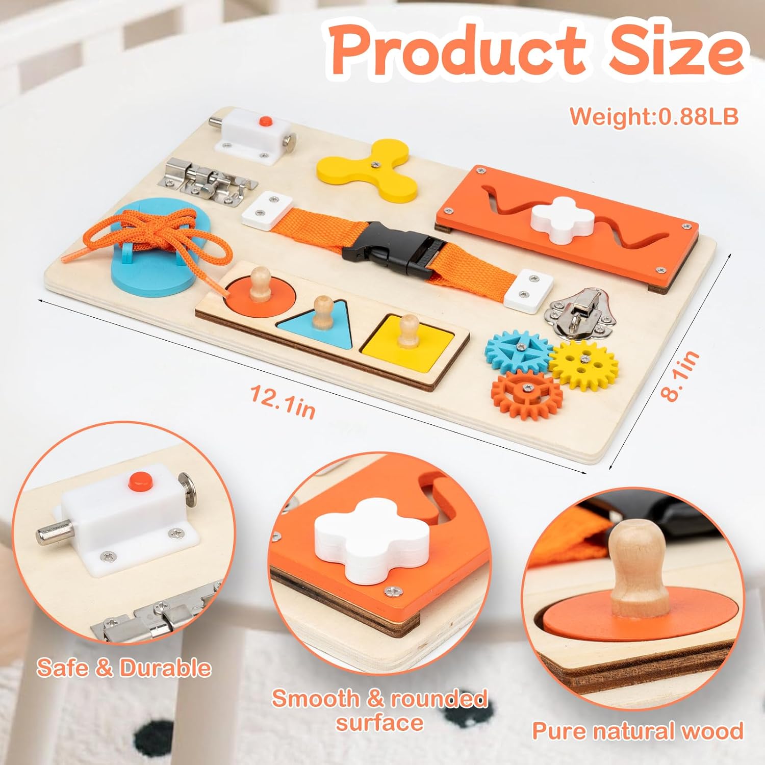 Montessori Busy Board for Todd - Kids Educational Box บทวิจารณ์และราคา