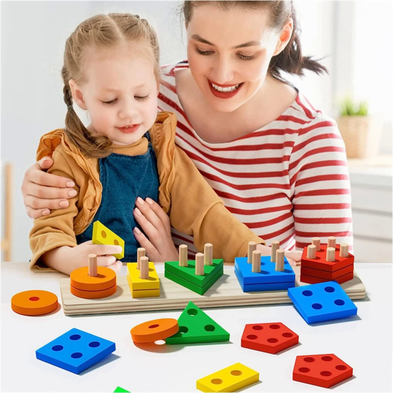 Montessori Wooden Toys Color S - Kids Educational Box บทวิจารณ์และราคา