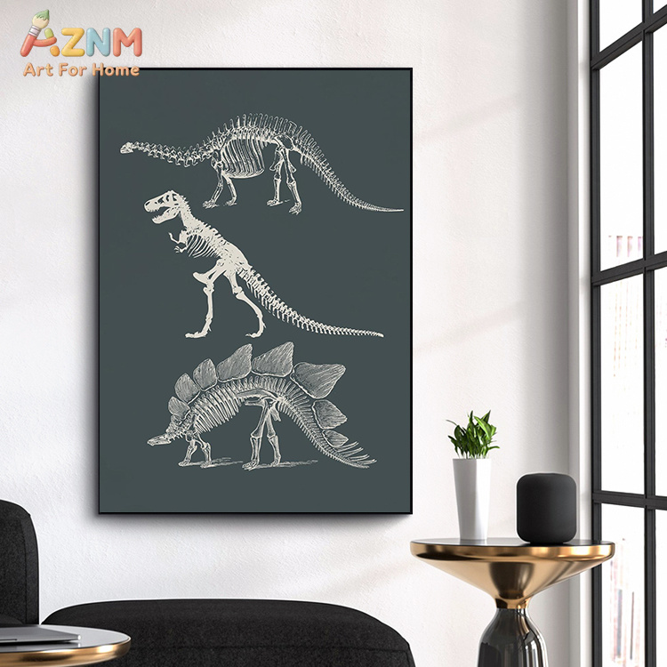 AZNM Watercolor Dinosaur Canva - Kids Education Quotes บทวิจารณ์และราคา