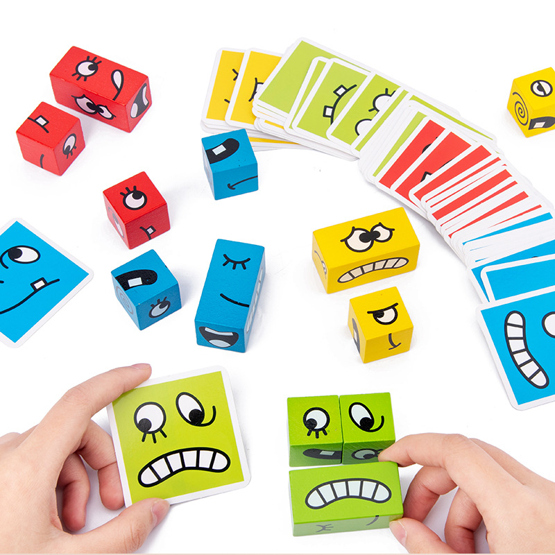 1Pcs Expressions Matching Puzz - Kids Educational Box บทวิจารณ์และราคา