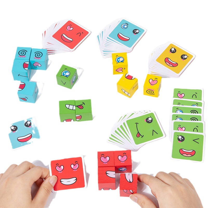1Pcs Expressions Matching Puzz - Kids Educational Box บทวิจารณ์และราคา