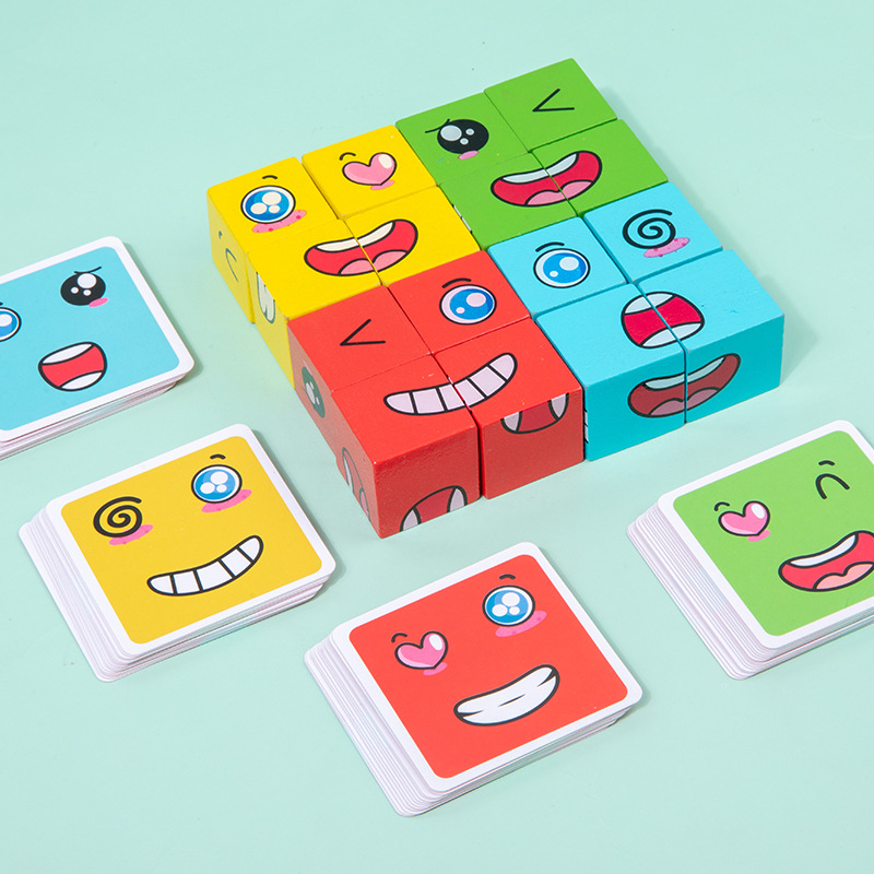 1Pcs Expressions Matching Puzz - Kids Educational Box บทวิจารณ์และราคา