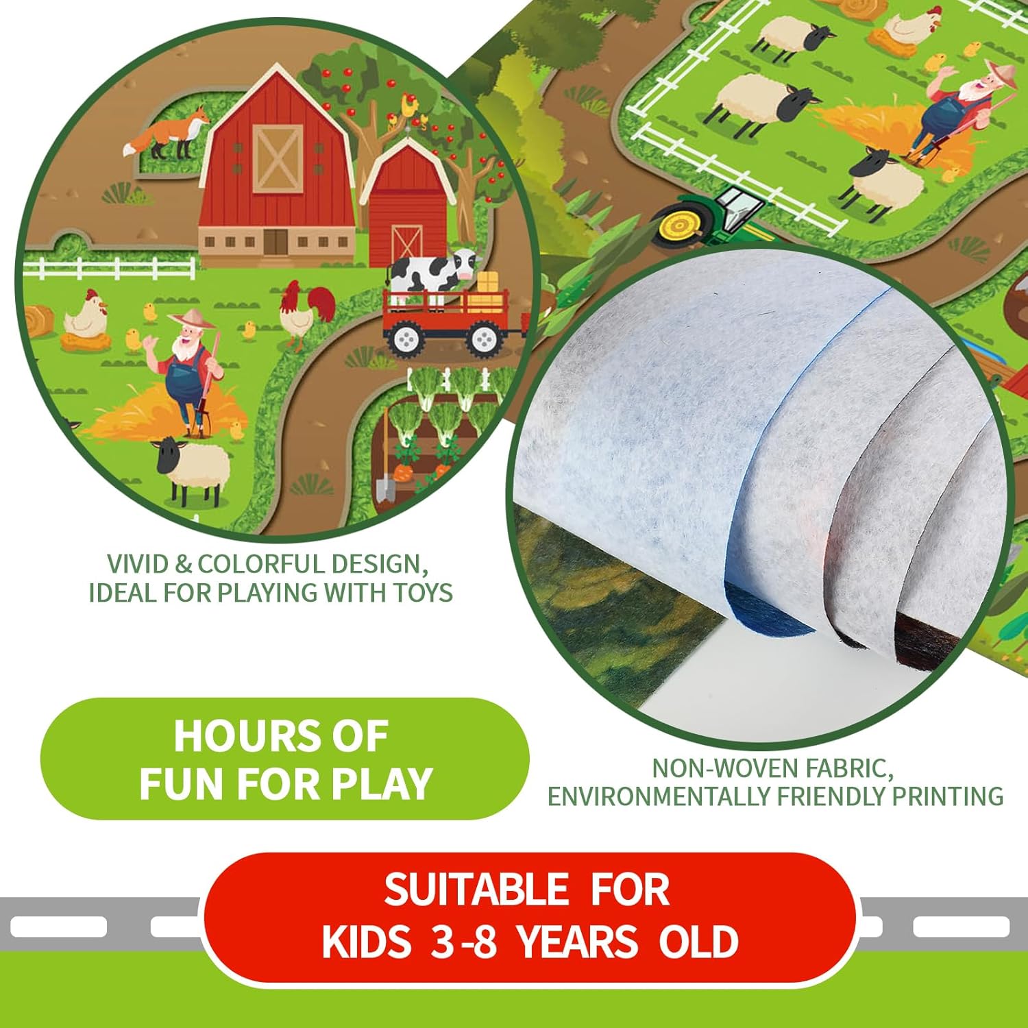 Kids Dream Mat Happy Farm Acti - Kids Education In Us บทวิจารณ์และราคา