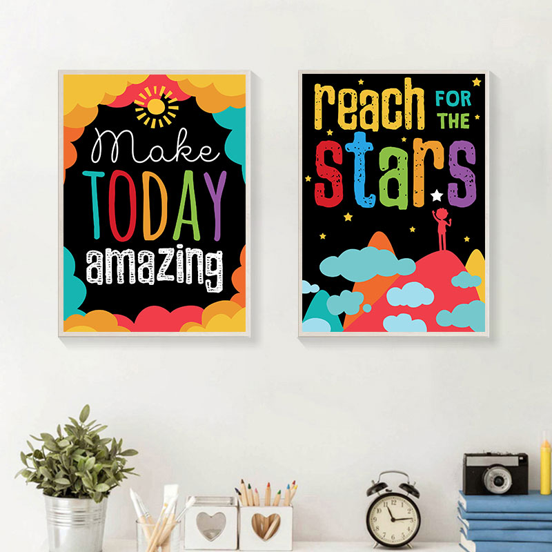 Colorful Cute Dream Big Quotes - Kids Education Quotes บทวิจารณ์และราคา