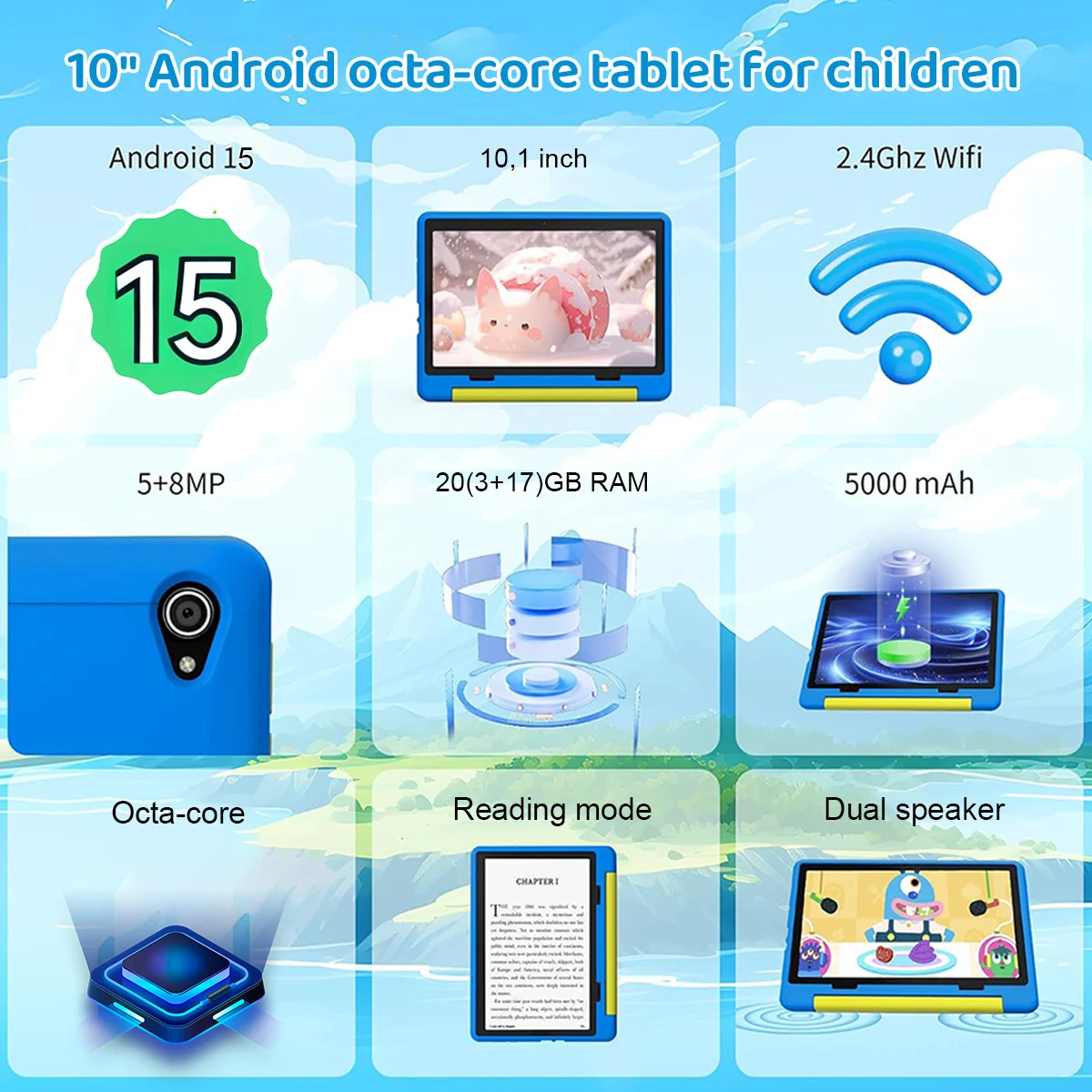 Kid Tablet Android 15 Tablet f - Kids Education Tablets บทวิจารณ์และราคา