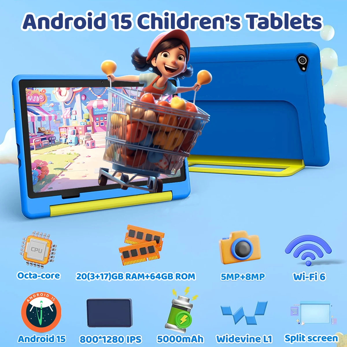 Kid Tablet Android 15 Tablet f - Kids Education Tablets บทวิจารณ์และราคา
