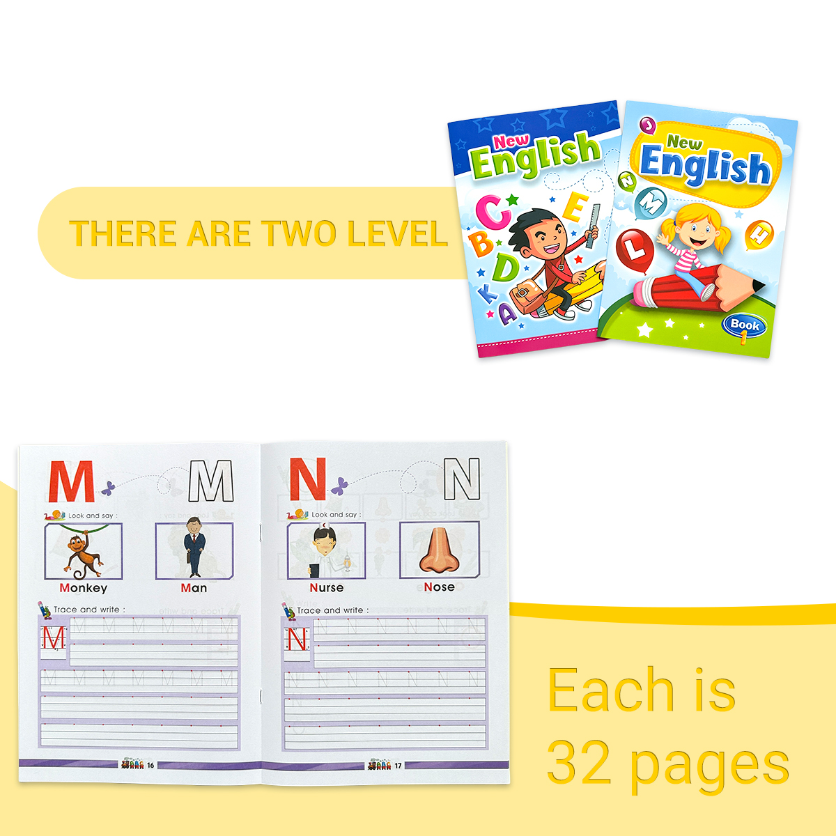 2 Book New English Alphabet Tr - Kids Educational Workbooks บทวิจารณ์และราคา