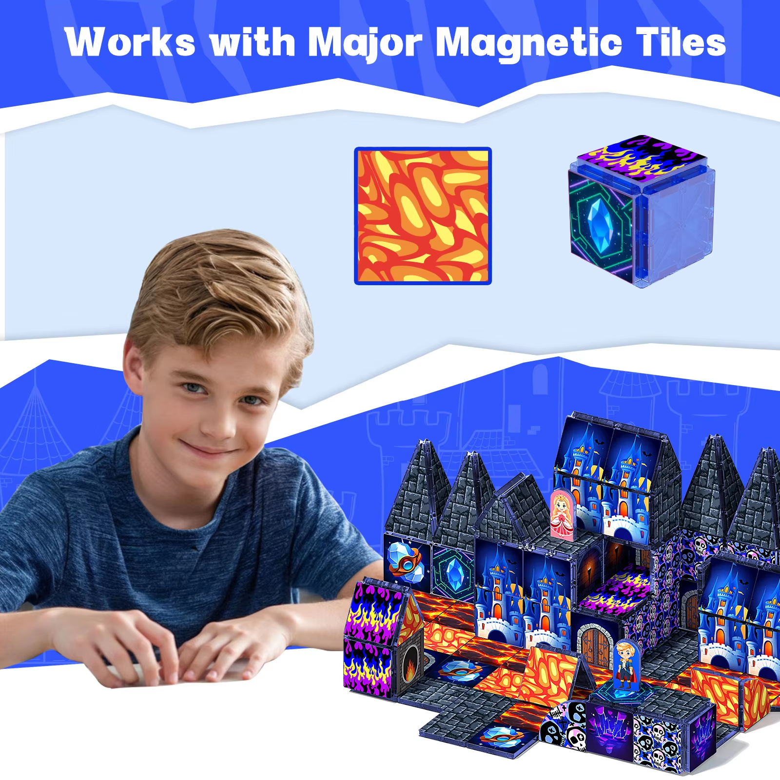 Magnetic Cube Building Blocks  - Kids Educational Game 3 บทวิจารณ์และราคา