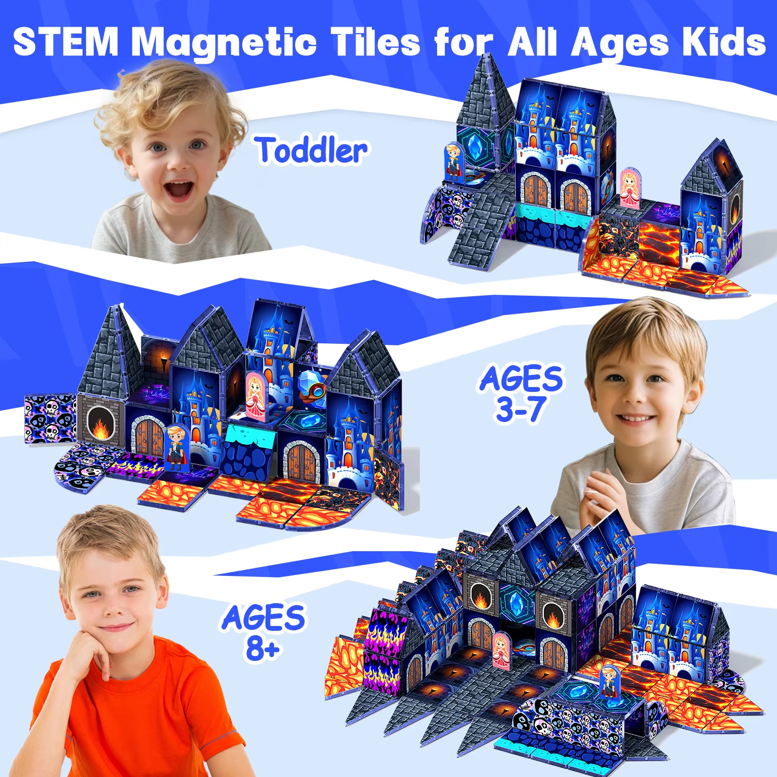 Magnetic Cube Building Blocks  - Kids Educational Game 3 บทวิจารณ์และราคา