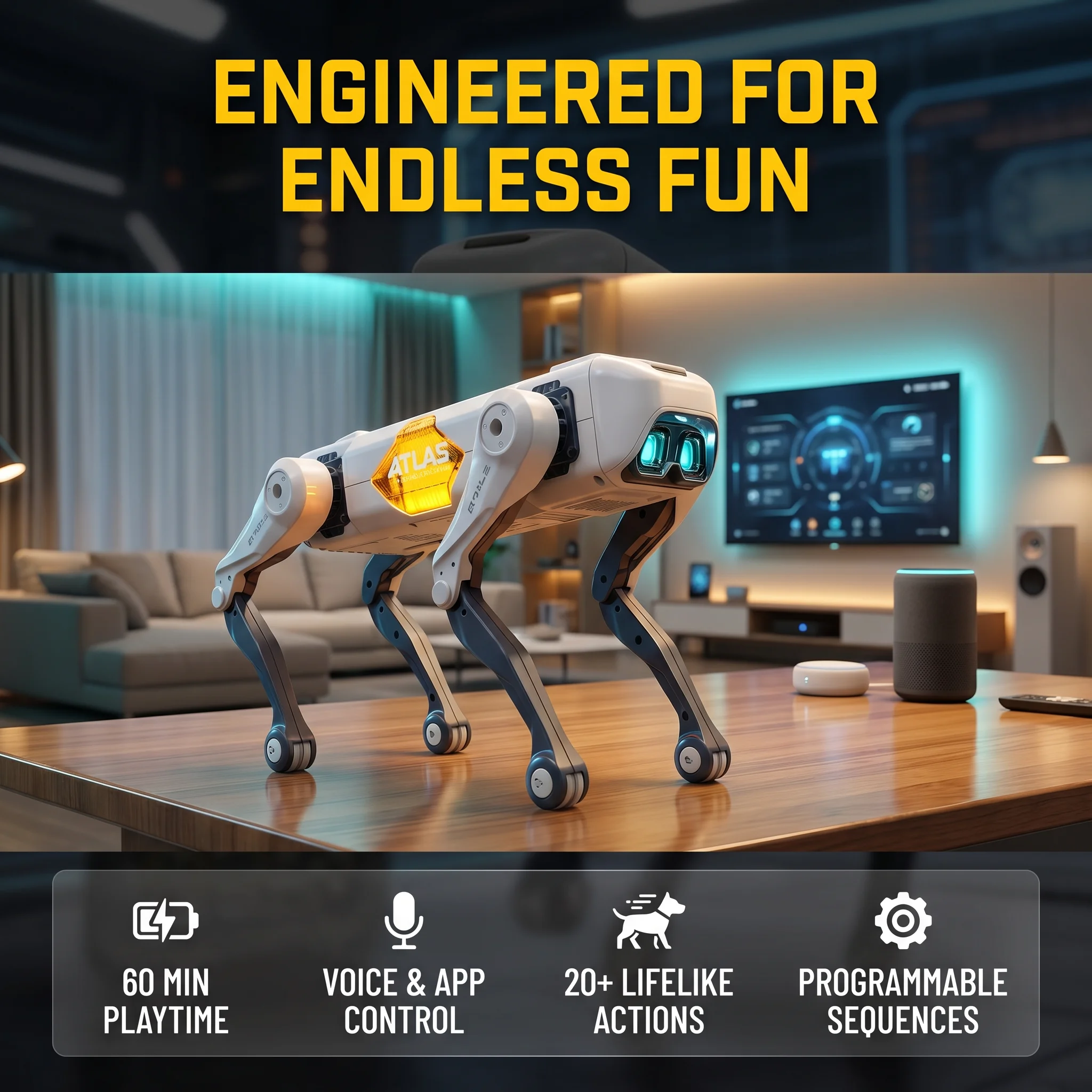 AI Smart Robot Dog, Voice & AP - Kids Education In Us บทวิจารณ์และราคา