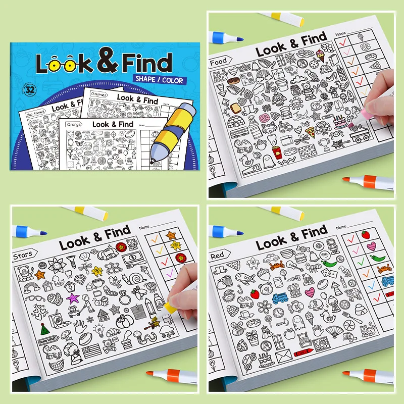 Children's Search Activity Boo - Kids Education Book บทวิจารณ์และราคา